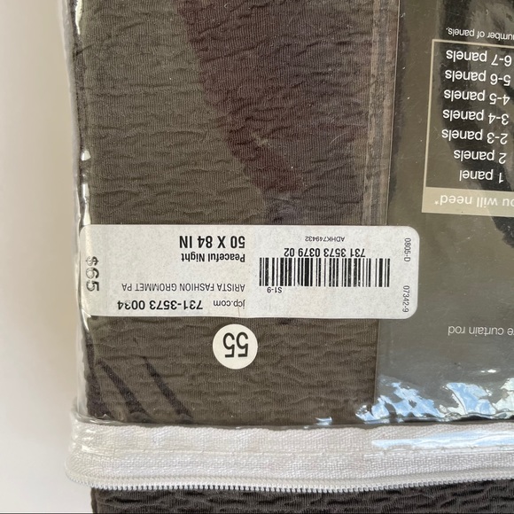 Lot of 2 Studio JCP Home Grommet Panels NWT - Picture 5 of 5